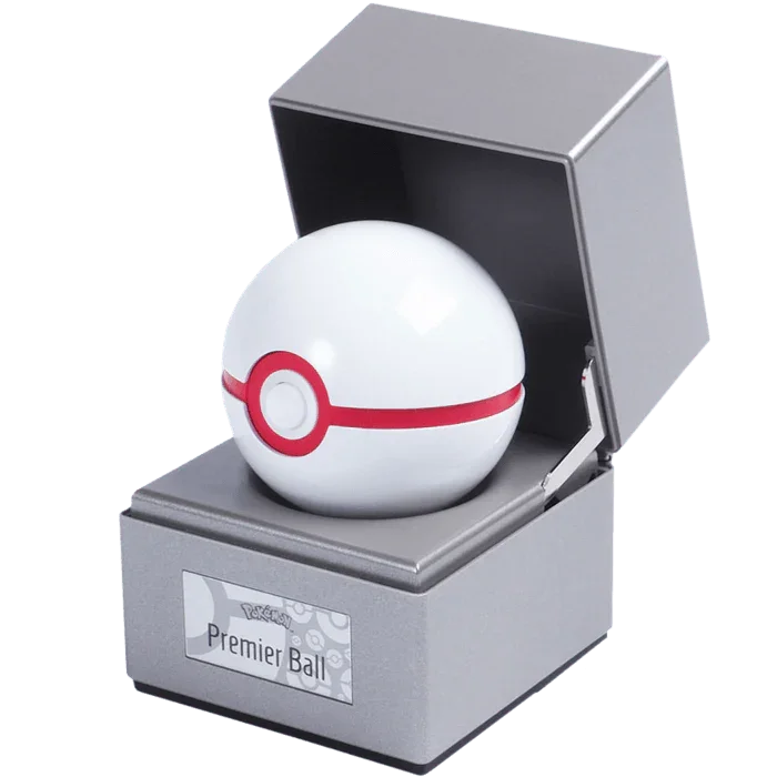TWCWRC13820 Pokemon - Premier Ball 1:1 Scale Life Size Die-Cast Prop Replica - The Wand Company - Titan Pop Culture