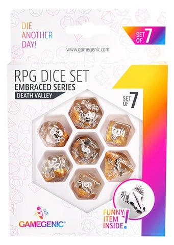VR-102298 Gamegenic Embraced Series - Death Valley - RPG Dice Set (7pcs) - Gamegenic - Titan Pop Culture
