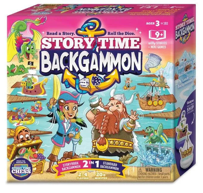 VR-104230 Story Time Backgammon - Thinking Cup Games - Titan Pop Culture