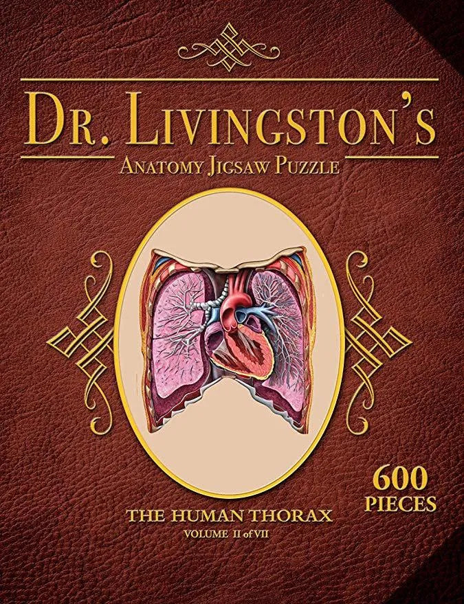 VR-79098 Dr. Livingston's Anatomy the Human Thorax Puzzle 600 pieces - Genius Games - Titan Pop Culture