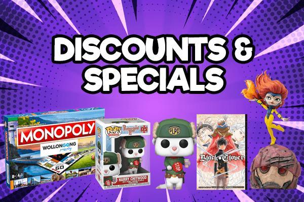 Discounts & Specials Titan Pop Culture