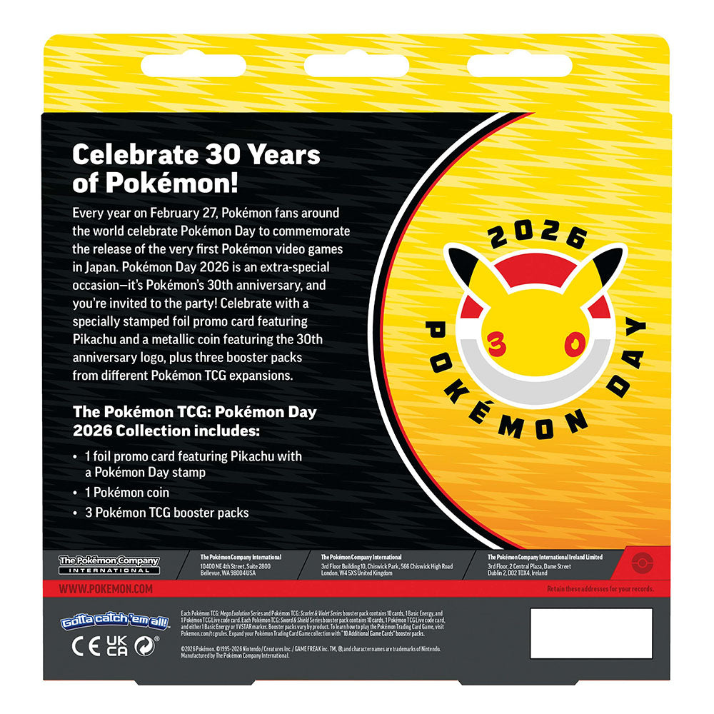 Colección del Día de Pokémon 2026 de JCC Pokémon