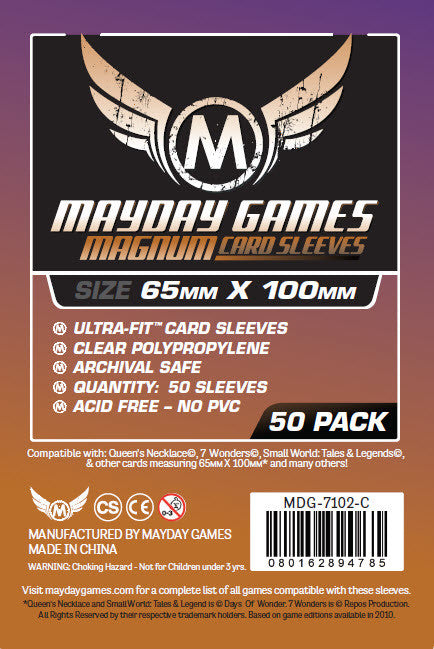 Mayday - Purple Backed Magnum Copper Sleeve: 65 MM X 100 MM "7 Wonders"