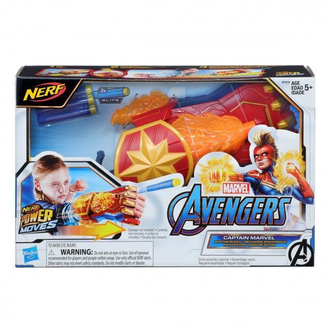 22032 Nerf Power Moves Marvel Avengers Captain Marvel Photon Blast Gauntlet - Nerf - Titan Pop Culture