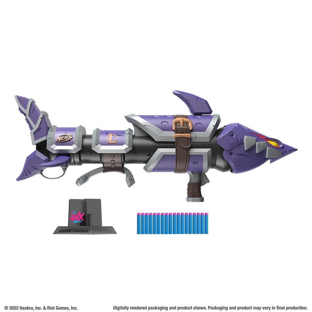23697 Nerf LMTD League of Legends Jinx Fishbones Blaster - Nerf - Titan Pop Culture