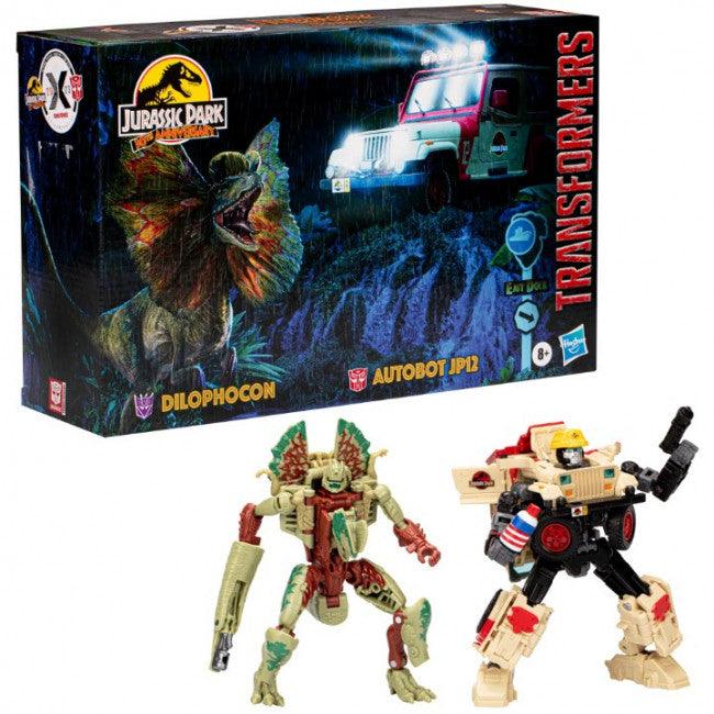 24497 Transformers Collaborative: Jurassic Park x Transformers Dilophocon and Autobot JP12 - Hasbro - Titan Pop Culture