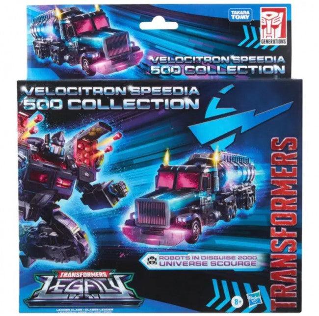 25883 Transformers Legacy: Leader Class - Velocitron Speedia 500 Collection: Robots in Disguise 2000 Universe Scourge - Hasbro - Titan Pop Culture