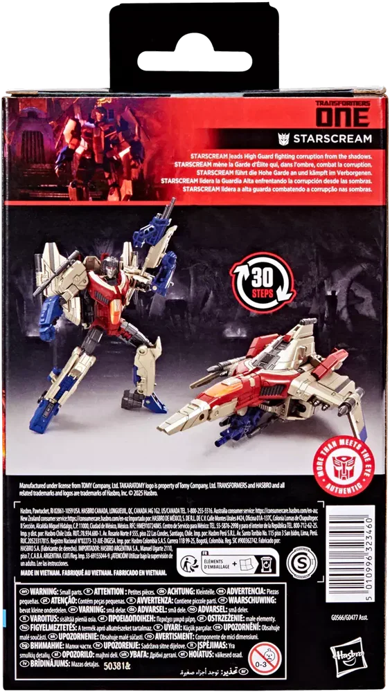 28680 Transformers Studio Series Deluxe Class Transformers One Starscream - Hasbro - Titan Pop Culture