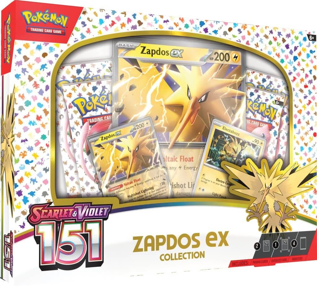 290-85313 POKEMON TCG Scarlet & Violet 151 Collection—Zapdos ex - Pokemon - Titan Pop Culture