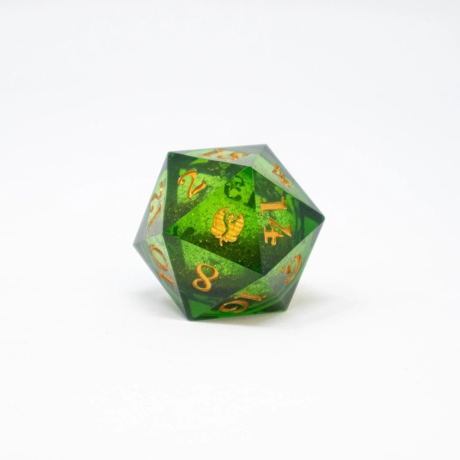 Leaf Green Liquid Core d20