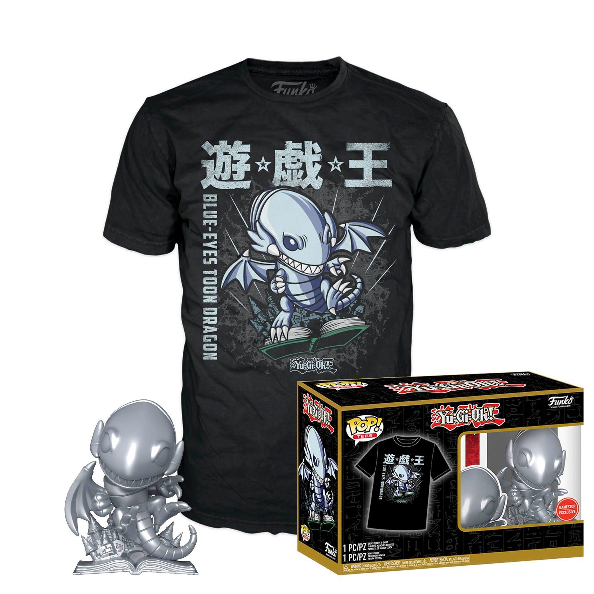 65303 Funko POP! and Tee Yu-Gi-Oh! Blue Eyes Toon Dragon Vinyl Figure and T-Shirt GameStop Exclusive - Funko - Titan Pop Culture