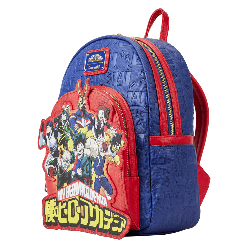 671803463080 My Hero Academia - Group Debossed Logo Mini Backpack - Loungefly - Titan Pop Culture