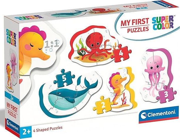 Clementoni My First Puzzles Sea Life 4 Shaped Puzzles