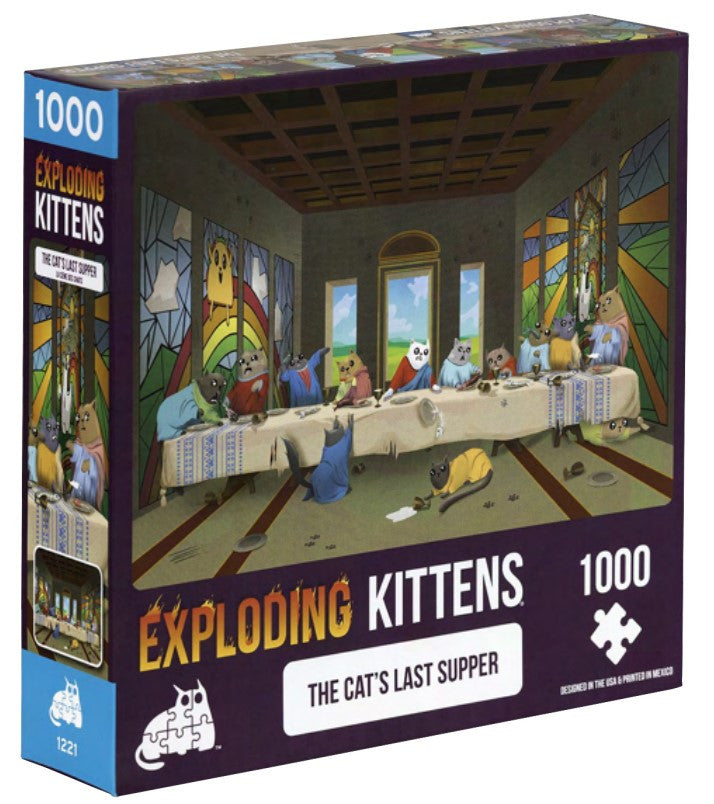 Exploding Kittens Puzzle Cats Last Supper 1