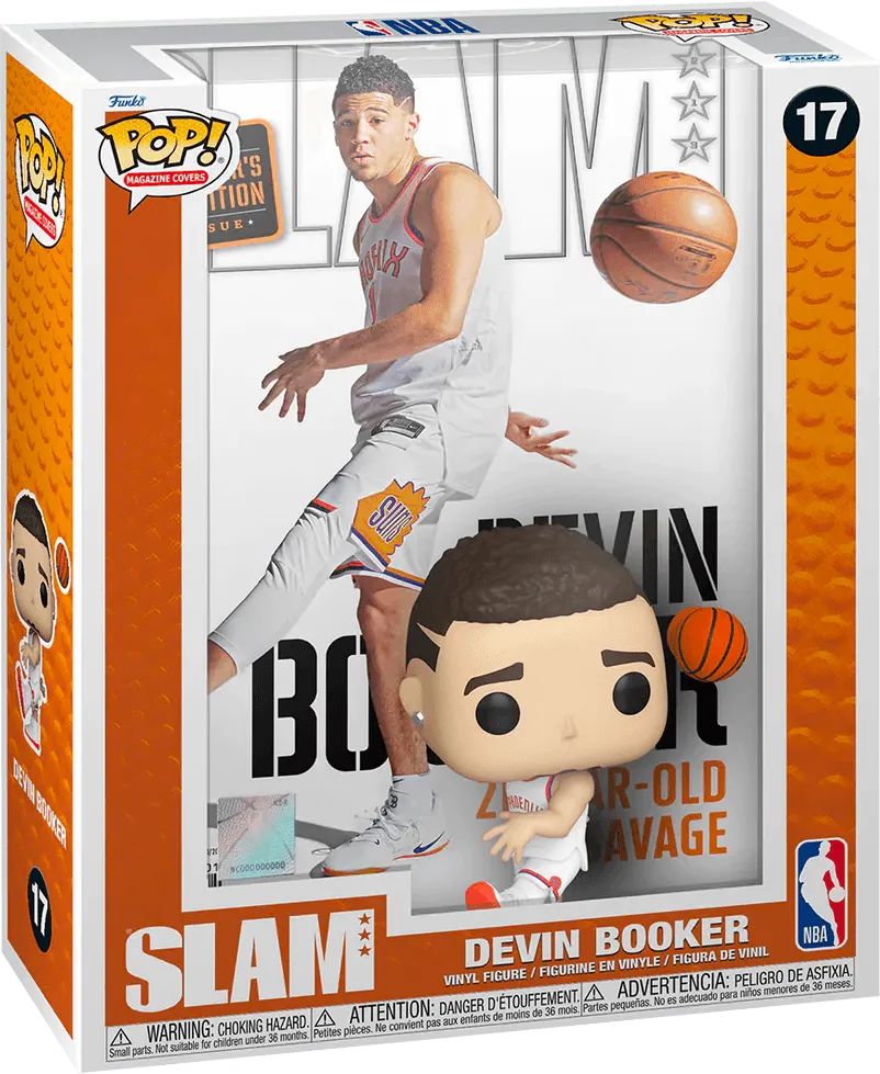 889698750707 NBA: Slam - Devin Booker Pop! Cover - Funko - Titan Pop Culture