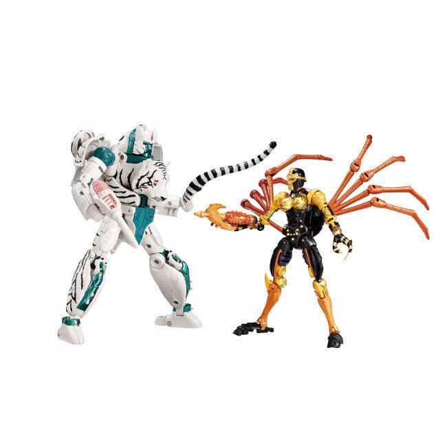26127 Transformers Takara Tomy: Beast Wars - Tigatron vs Arachnia 2-Pack (BWVS-04) - Hasbro - Titan Pop Culture
