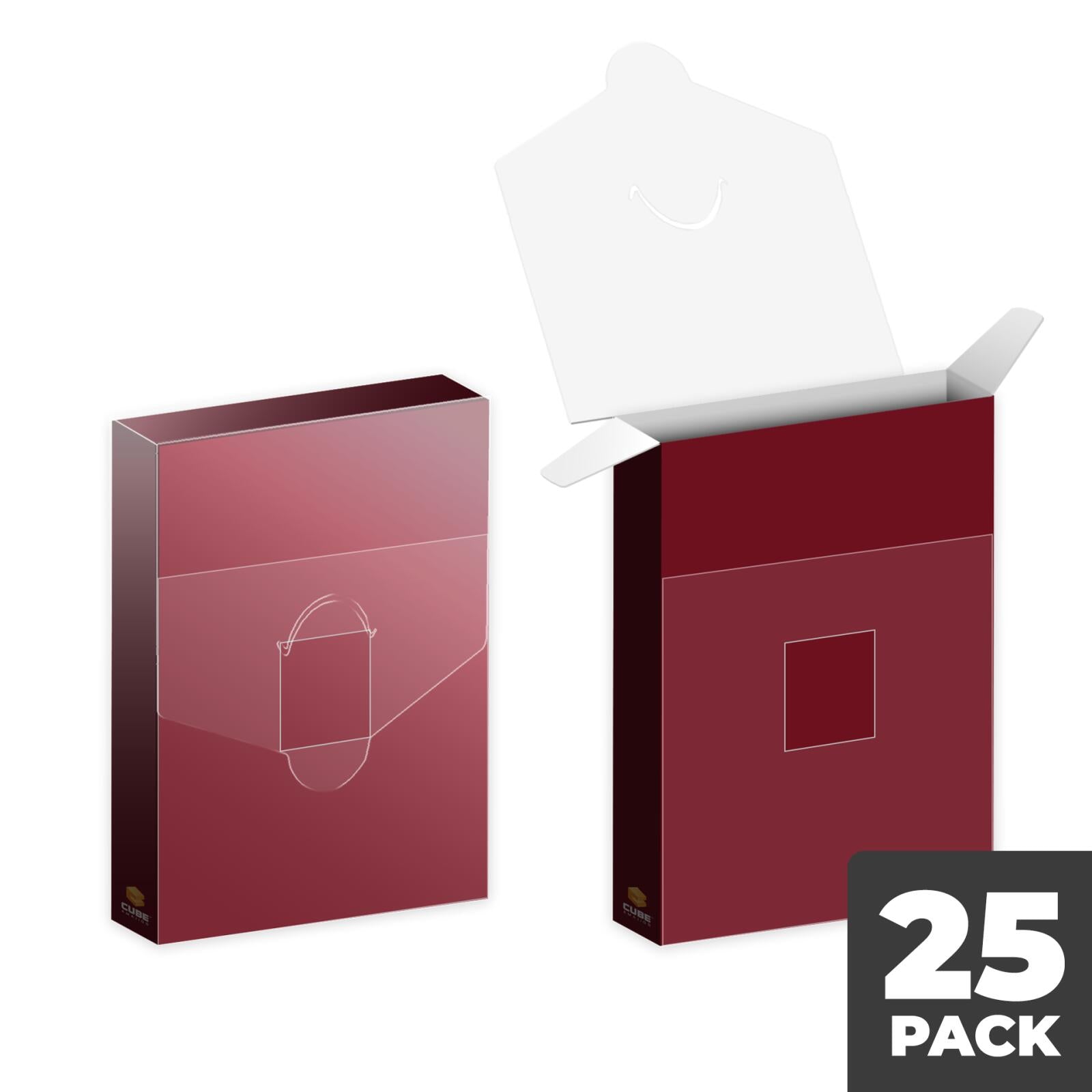 Cubeamajigs Reusable Gaming Packs - Maroon (Set of 25)