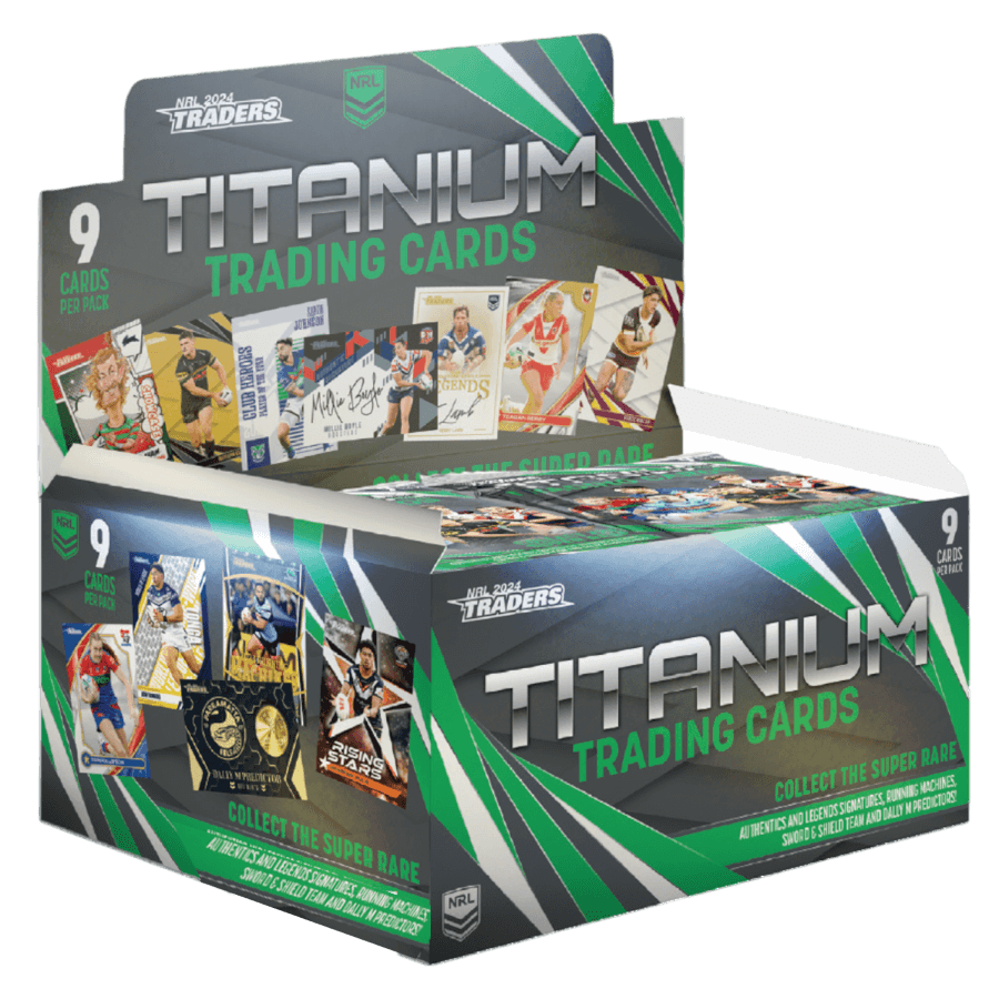 ESP2024TRADERSTITAN Rugby League - 2024 Traders Titanium Hobby Trading Cards (Display of 36) - TLA Merchandise - Titan Pop Culture