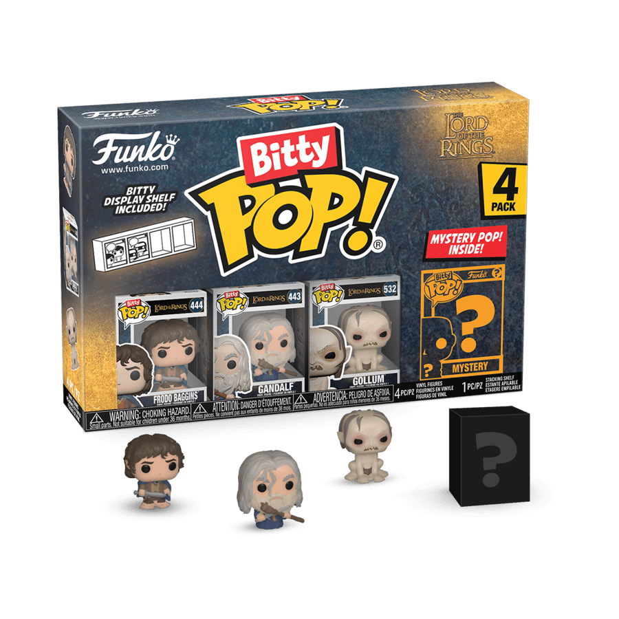 FUN75456 The Lord of the Rings - Frodo Bitty Pop! 4-Pack - Funko - Titan Pop Culture