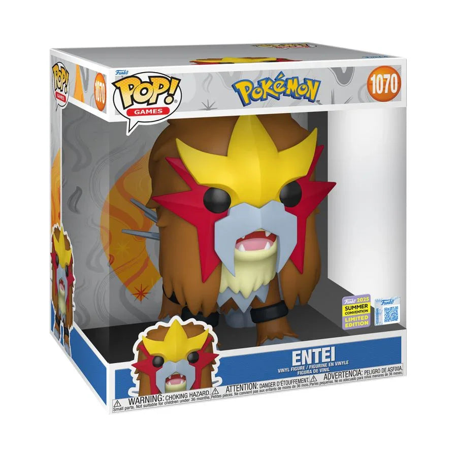 Pokémon - Entei 10" SDCC 2025 Exclusivo Pop! Vinyl [RS]