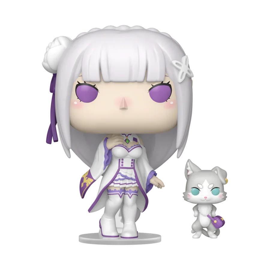 Re:Zero - Empezando una vida en otro mundo - Emilia y Puck Pop! Vinilo