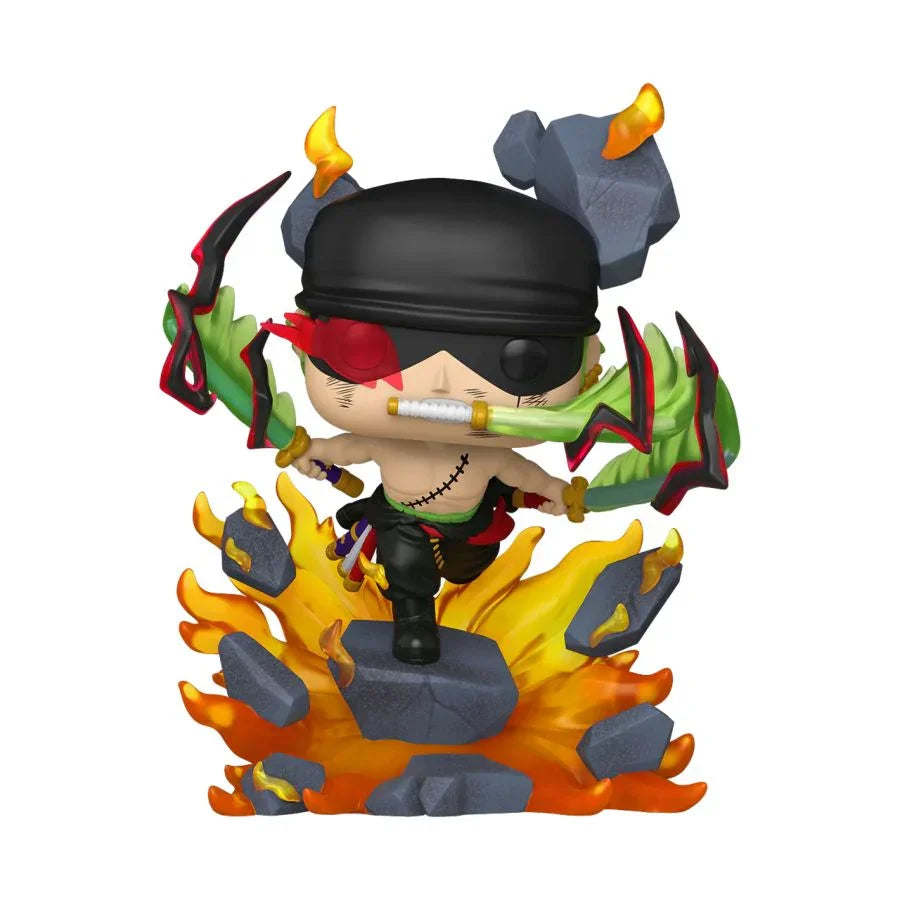 One Piece - Zoro (Rey del Infierno) Figura Pop! Premium exclusiva para EE. UU. [RS]