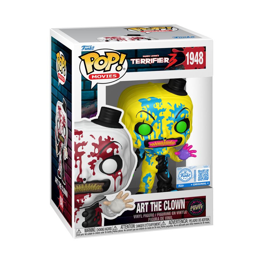 Terrifier - Art the Clown (Bloody) US Exclusive Pop! Vinyl - Chase Bundle [RS]