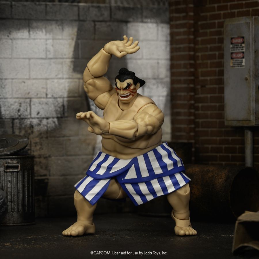 Street Fighter - Figura de acción de lujo de E. Honda de 6"