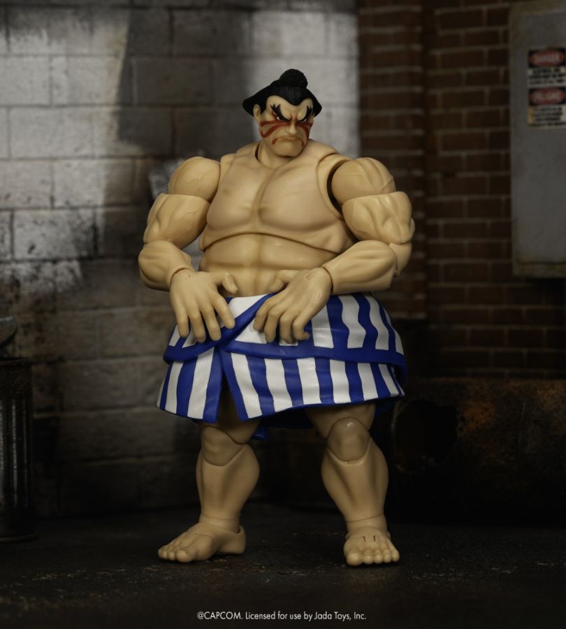 Street Fighter - Figura de acción de lujo de E. Honda de 6"