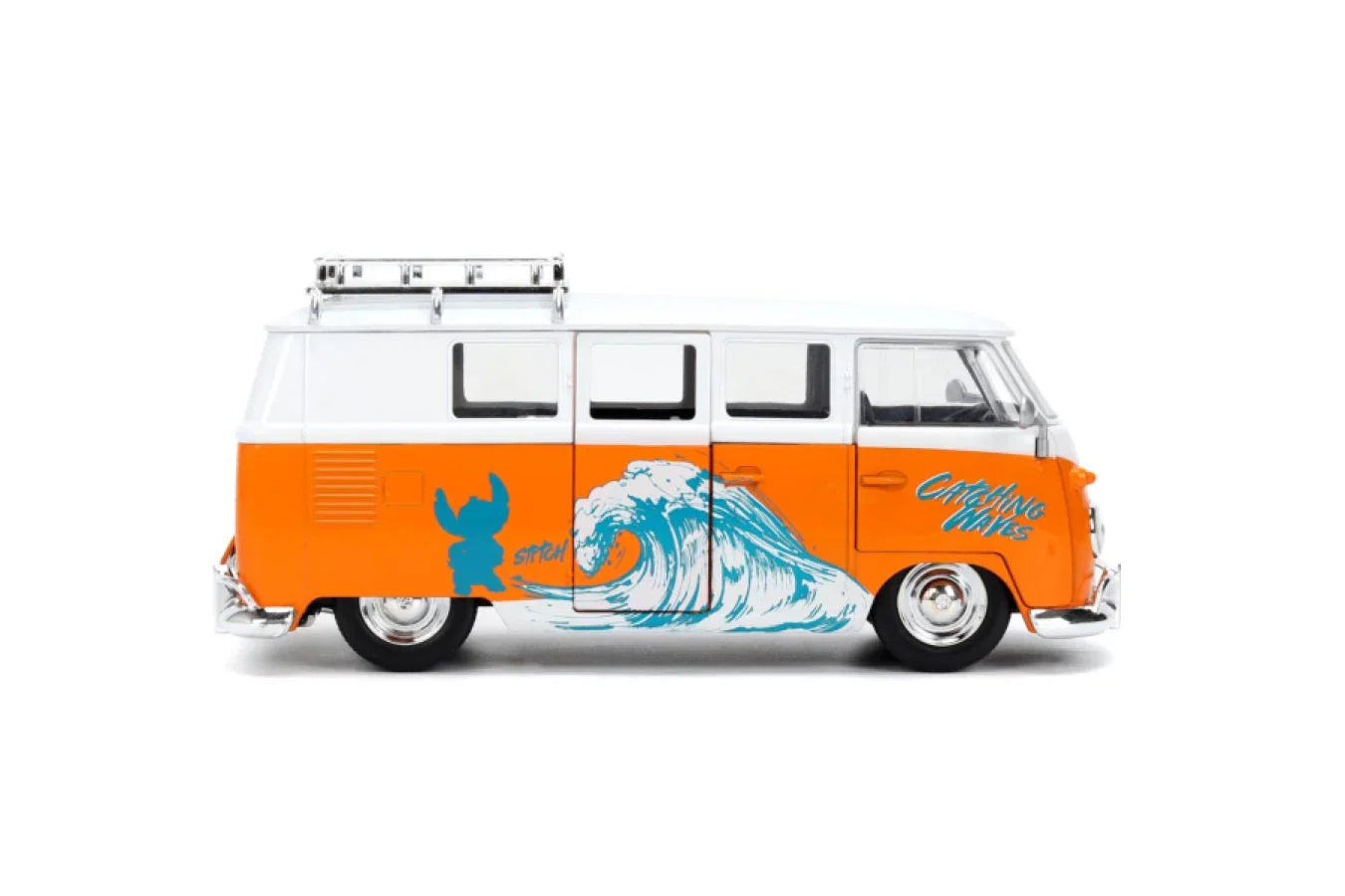 Lilo &amp; Stitch - VW Bus, vehículo de fundición a escala 1:24 con figura