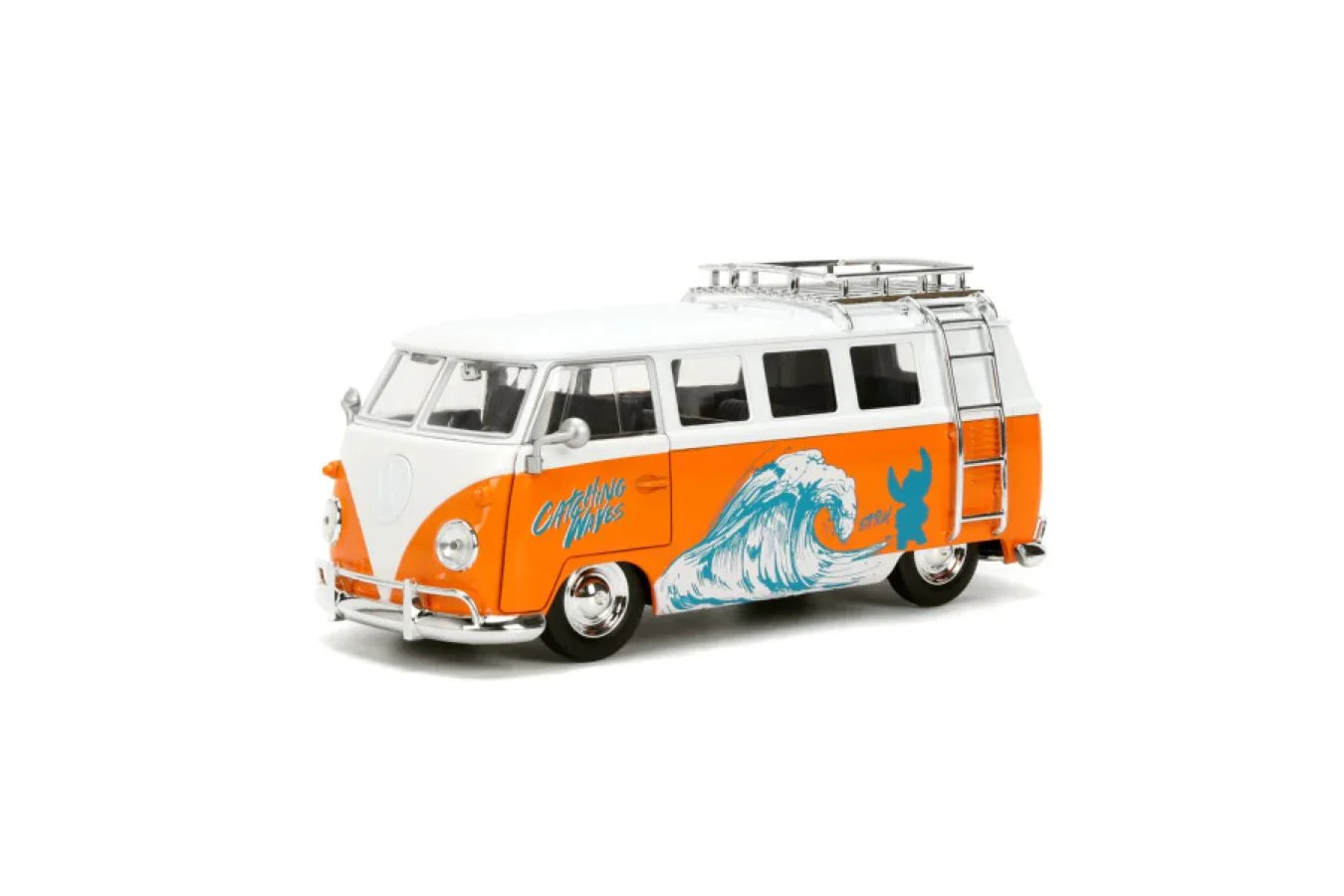 Lilo &amp; Stitch - VW Bus, vehículo de fundición a escala 1:24 con figura
