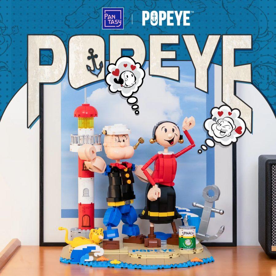 PSY86401 Popeye - Popeye w/Olive Buildable Figure Set (1209pcs) - Pantasy - Titan Pop Culture