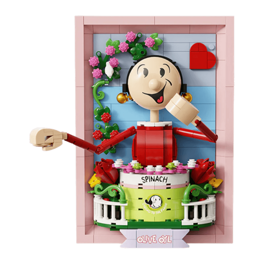 PSY86404 Popeye - Olive 3:D Portrait Buildable Set (348pcs) - Pantasy - Titan Pop Culture