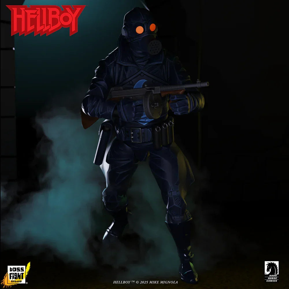 Figura de acción Hellboy - Lobster Johnson (El Prometeo de Hierro) a escala 1:12