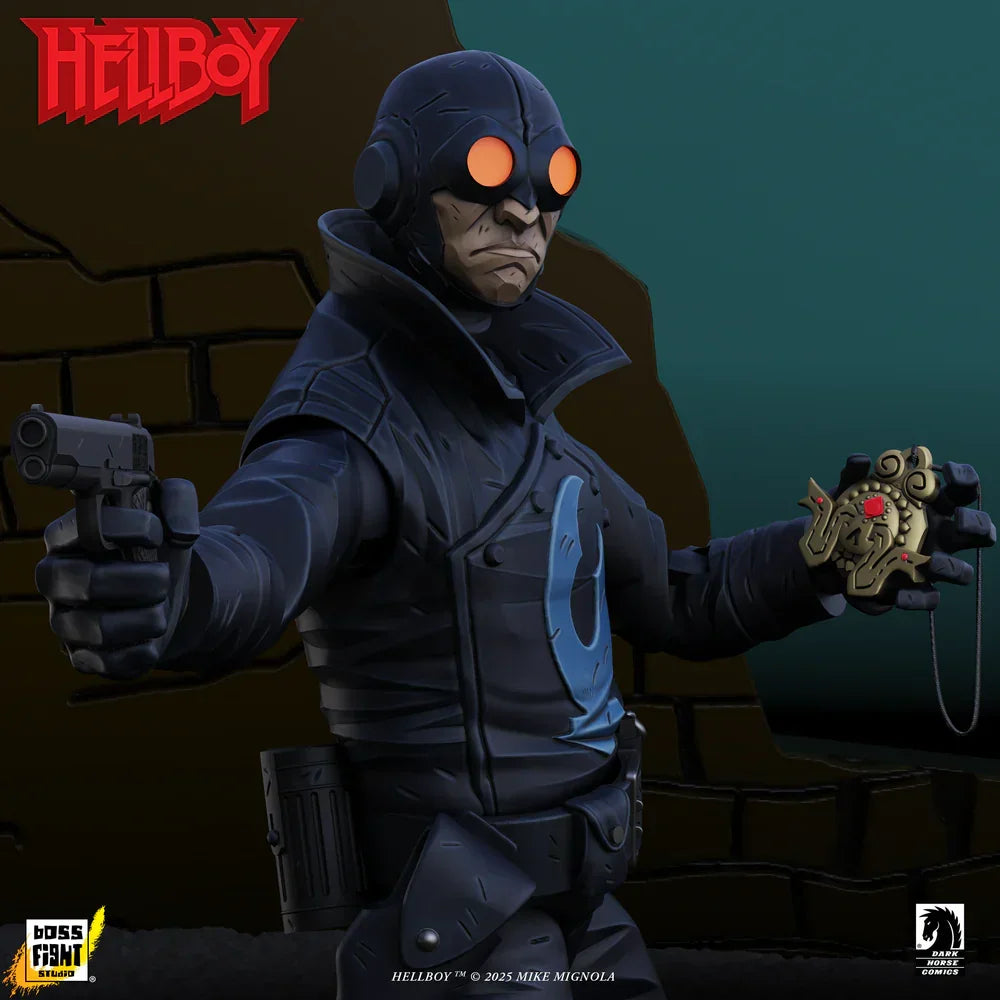 Figura de acción Hellboy - Lobster Johnson (El Prometeo de Hierro) a escala 1:12