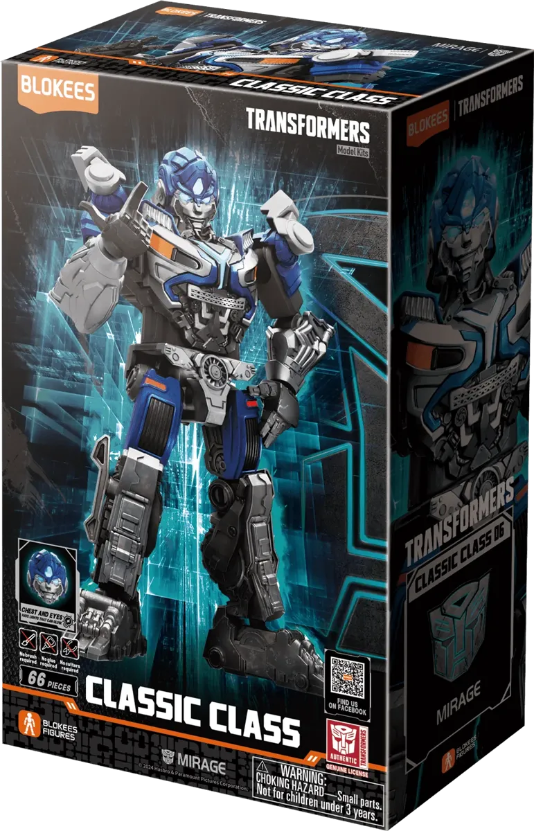 BLO71151 Transformers: Rise of the Beasts - Mirage Classic Class Model Kit - Blokees - Titan Pop Culture