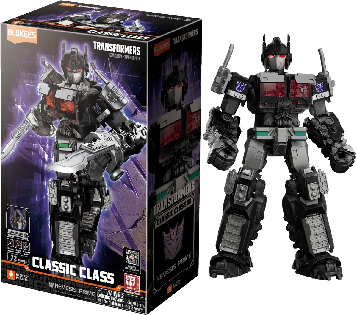 BLO71155 Transformers: Rise of the Beasts - Nemesis Prime Classic Class Model Kit - Blokees - Titan Pop Culture