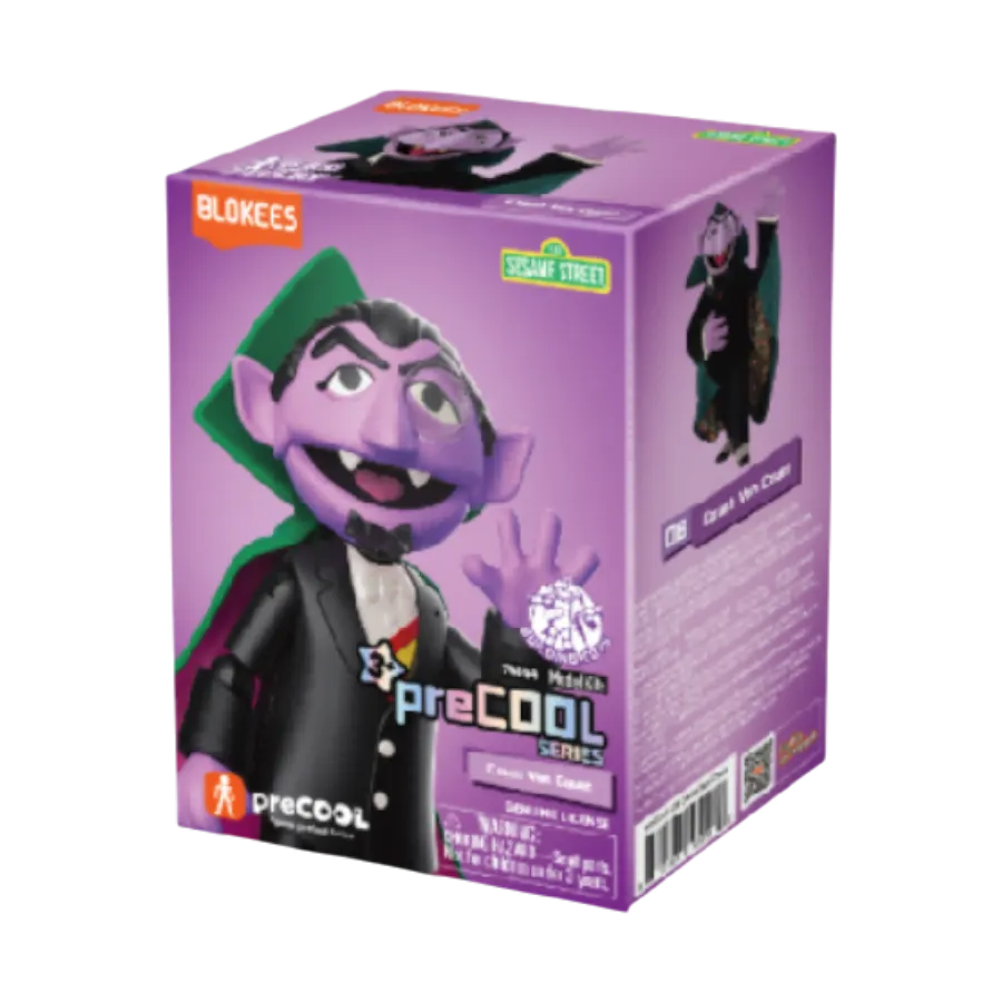 BLO74844 Sesame Street - Count Von Count preCool Figure - Blokees - Titan Pop Culture