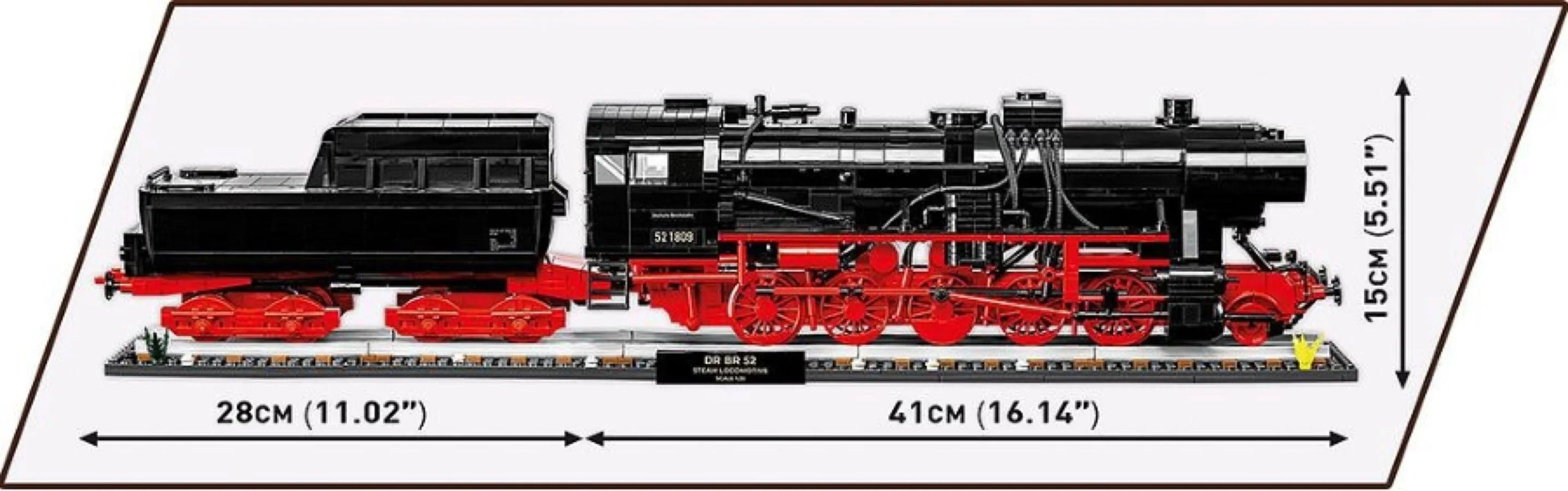 COB6280 Trains - DR BR 52 Steam Locomotive 1:35 Scale Exclusive Edition [2623 Pcs] - Cobi - Titan Pop Culture