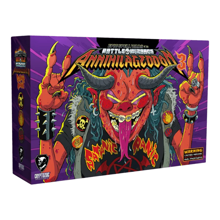 CRY780061 Epic Spell Wars - Anihilageddon : Satanic Panic Deck Building Game - Cryptozoic Entertainment - Titan Pop Culture