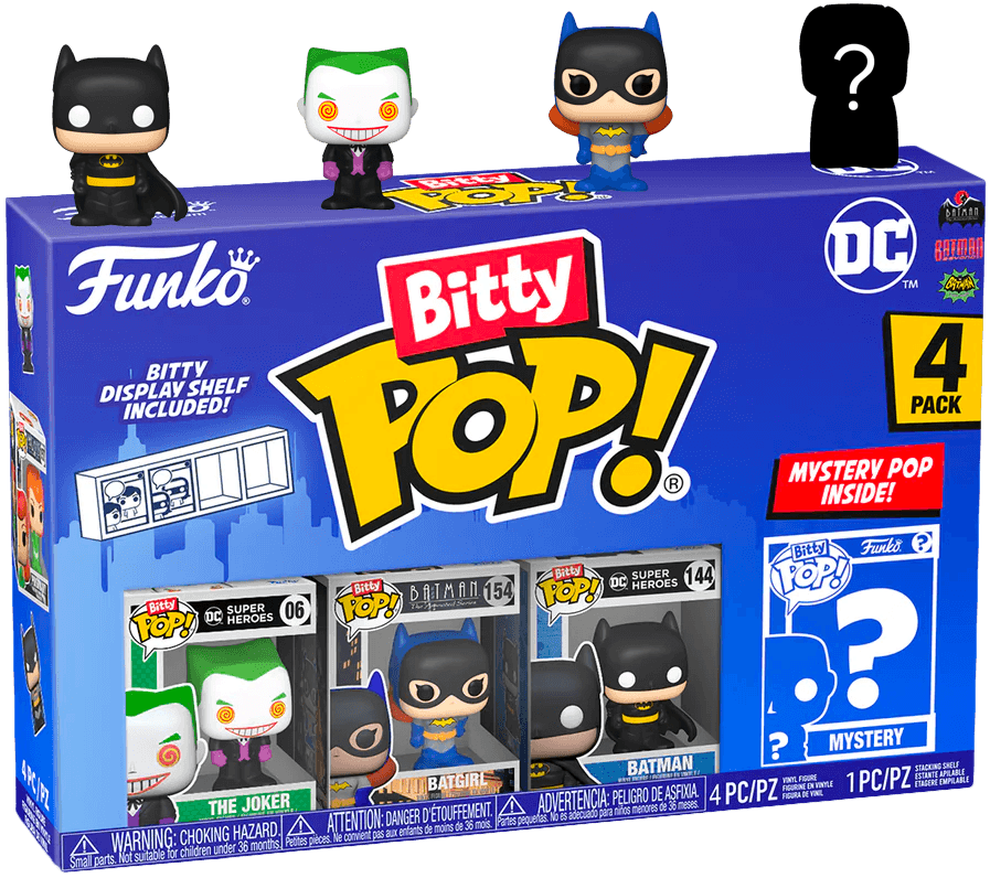 DC Comics - The Joker Bitty Pop! 4-Pack Bitty Pop! 4-Pack by Funko | Titan Pop Culture