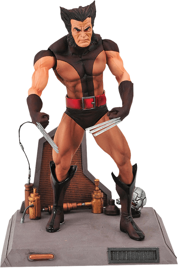 DSTFEB098176 Wolverine - Brown Wolverine UM Action Figure - Diamond Select Toys - Titan Pop Culture