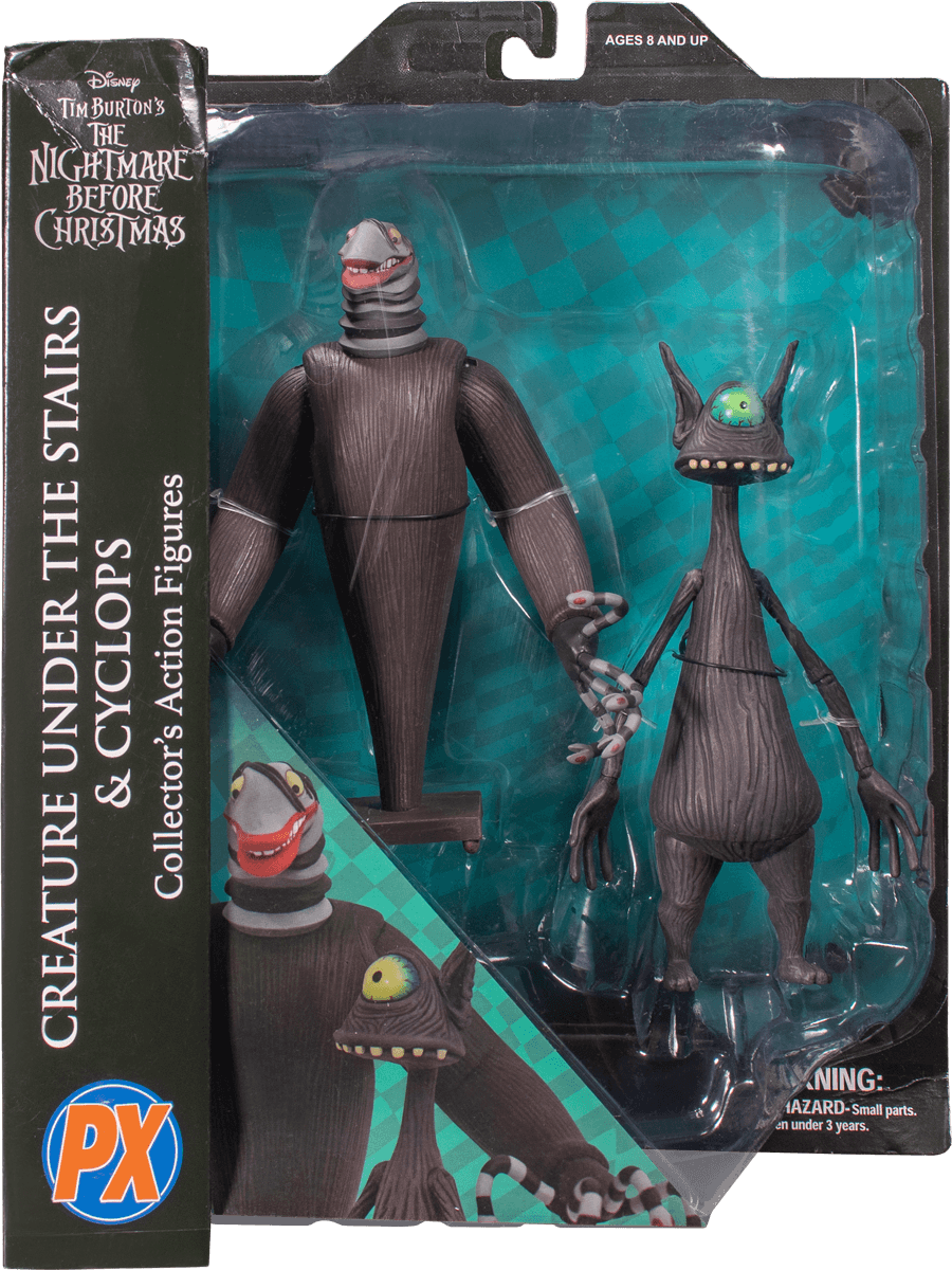 DSTFEB211930 The Nightmare Before Christmas - Creature Under the Stairs Figure Set - Diamond Select Toys - Titan Pop Culture