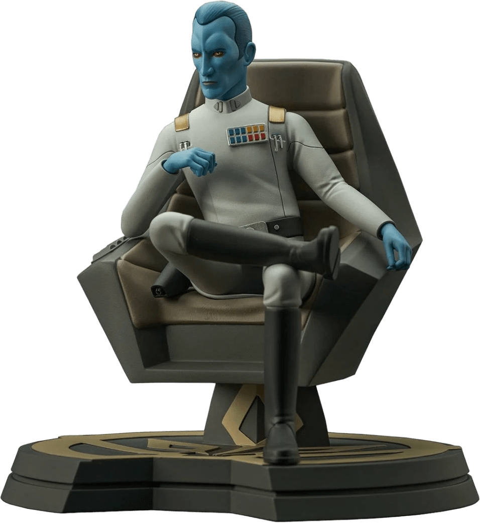 DSTJUL232416 Star Wars: Rebels - Grand Admiral Thrawn (on Throne) Premier Collection Statue - Diamond Select Toys - Titan Pop Culture