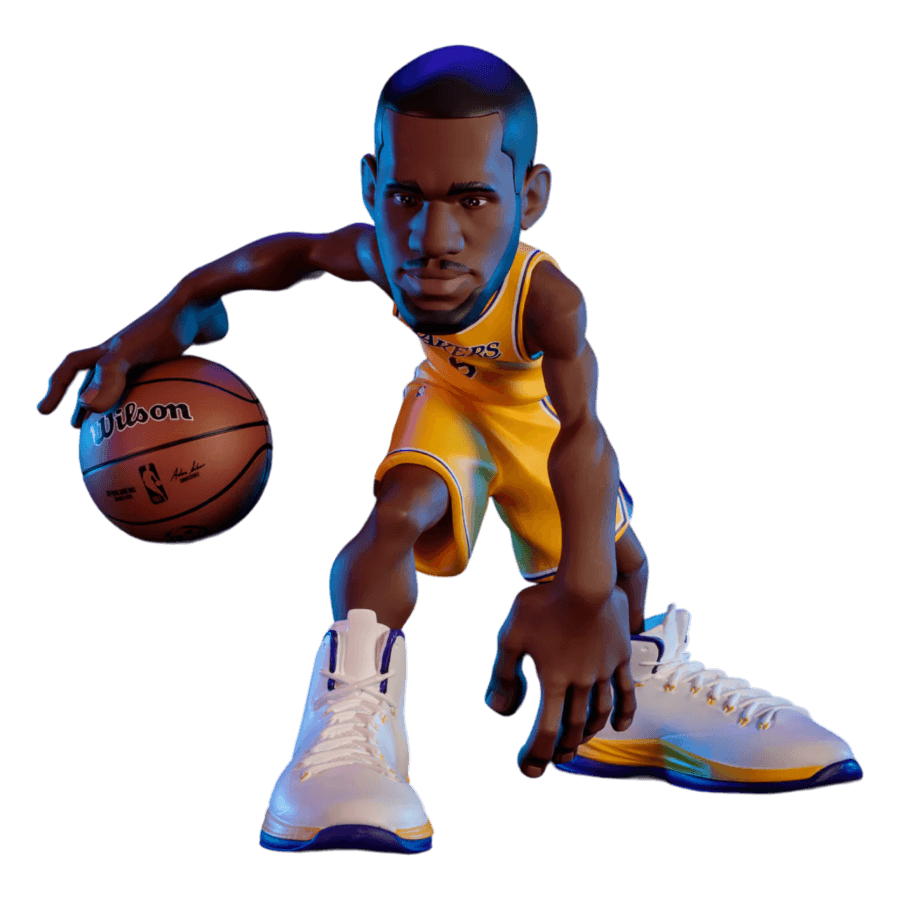 NBA - LeBron James (Lakers - Gold Uniform) Limited Edition 12" Vinyl Figure 12" Vinyl Figure by ExciteUSA | Titan Pop Culture