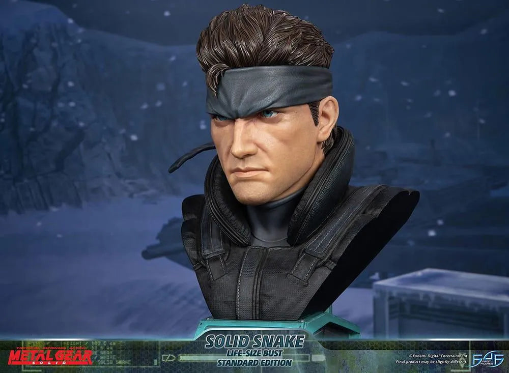 F4FMGSLBST Metal Gear Solid - Solid Snake - Life-Size Bust - First 4 Figures - Titan Pop Culture