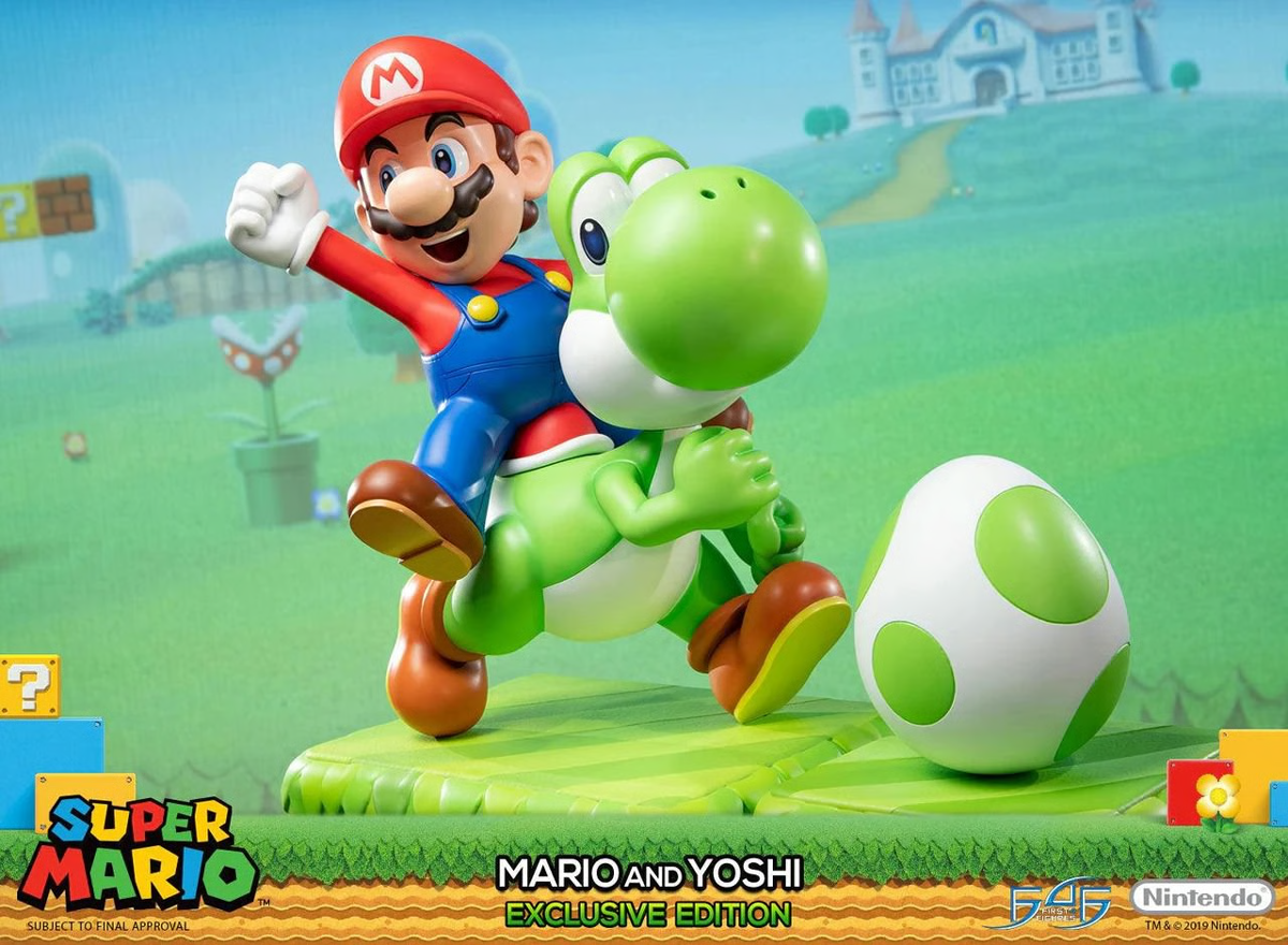 Super Mario - Mario And Yoshi (Exclusive Edition) 19" Statue