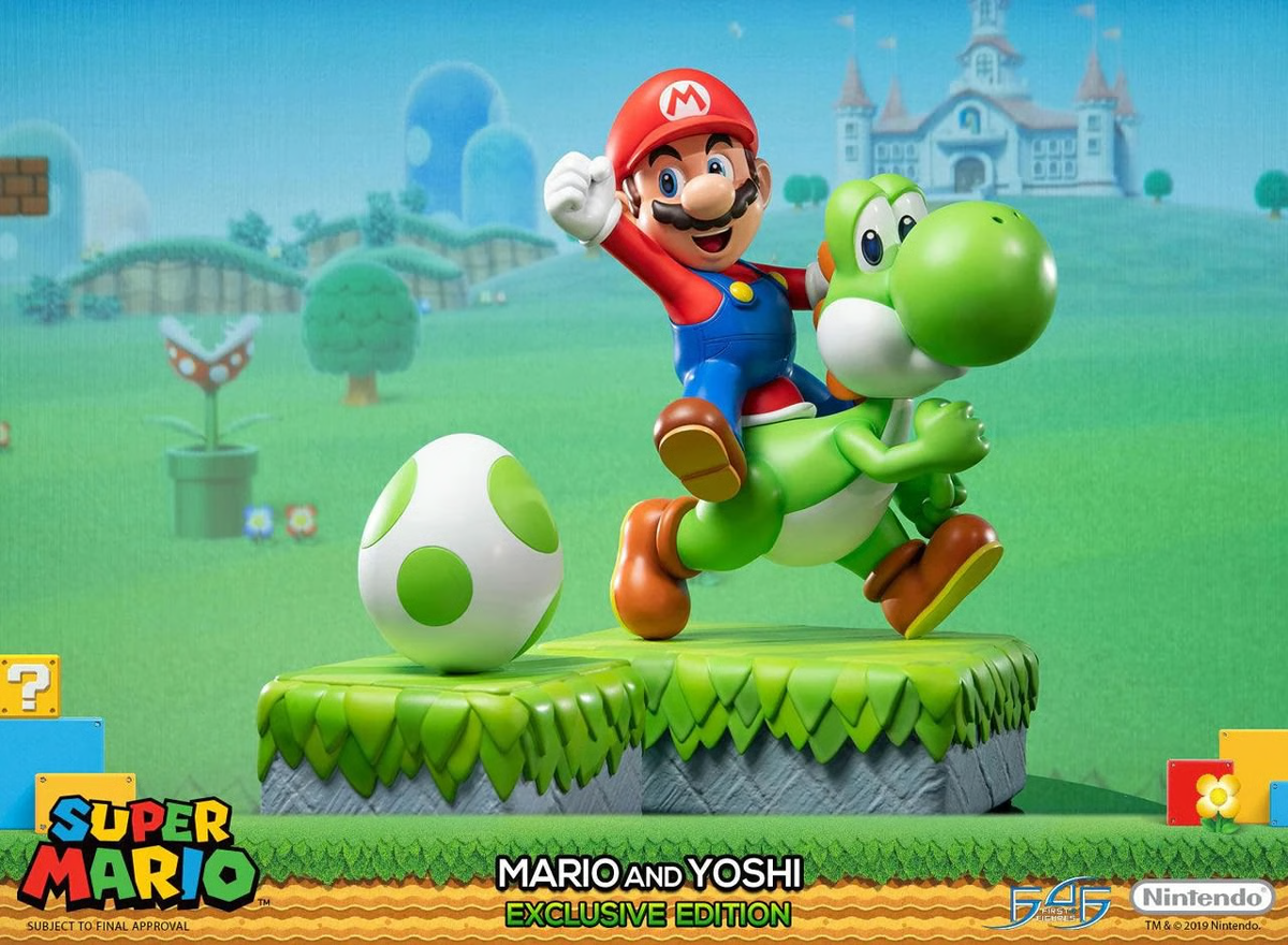 Super Mario - Mario And Yoshi (Exclusive Edition) 19" Statue