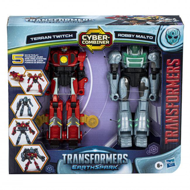  Transformers EarthSpark Cyber-Combiner: Terran Twitch and Robby Malto - Hasbro - Titan Pop Culture
