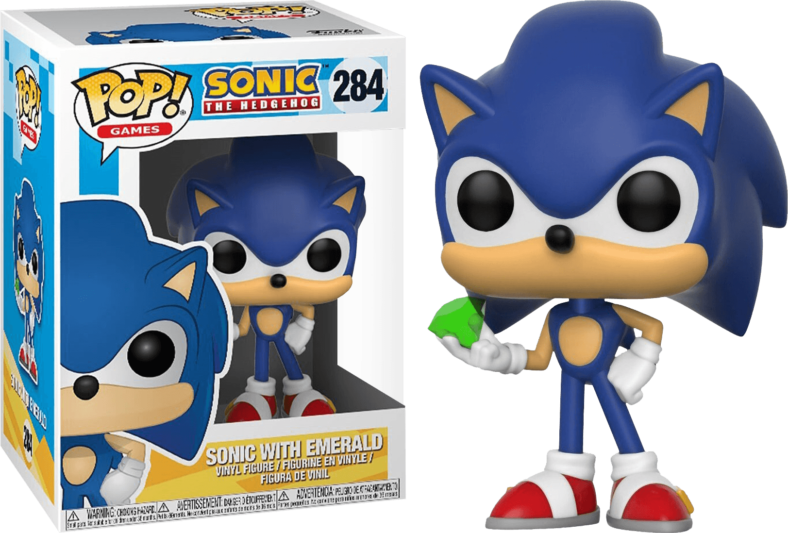 Sonic the Hedgehog - Sonic with Emerald Pop! Vinyl Funko Titan Pop Culture
